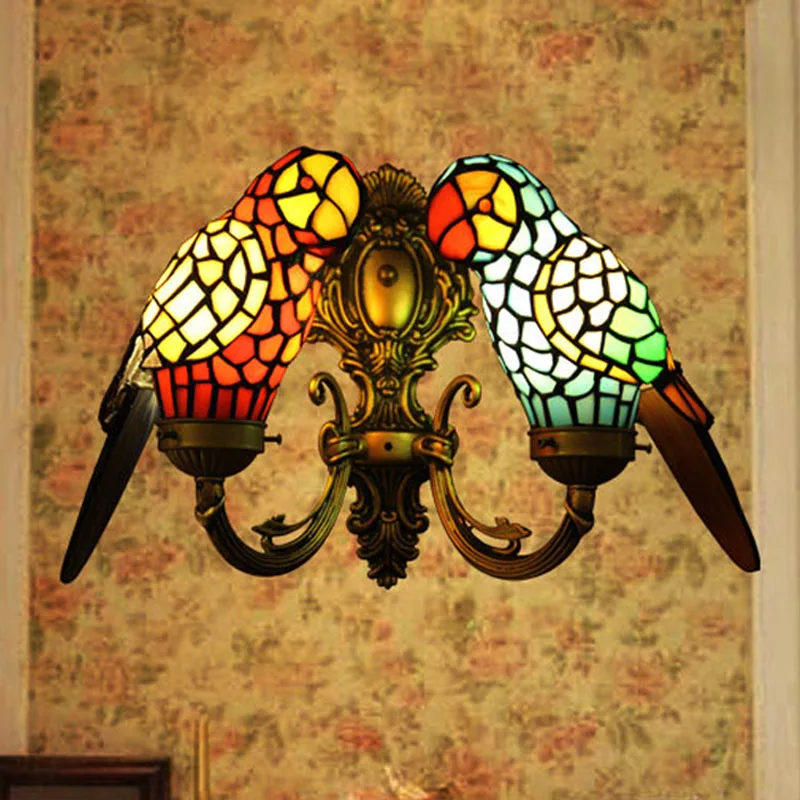 

Difany wall creative cafe wall retro rural living room bedroom bedside lamp wall lamp Art Hall