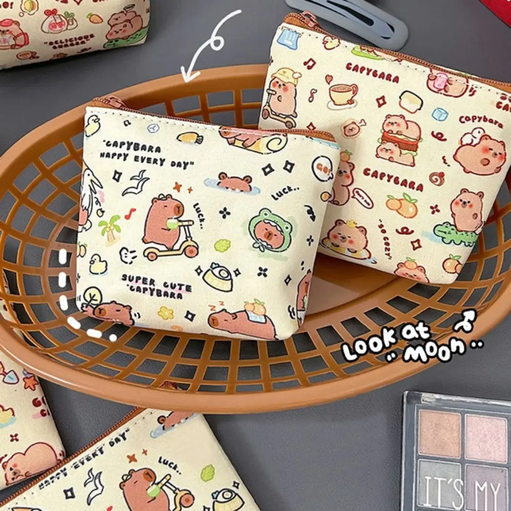 Холщовый Кошелек Для Монет На Молнии - Сумка Денег Небольшой Держатель Мелочи