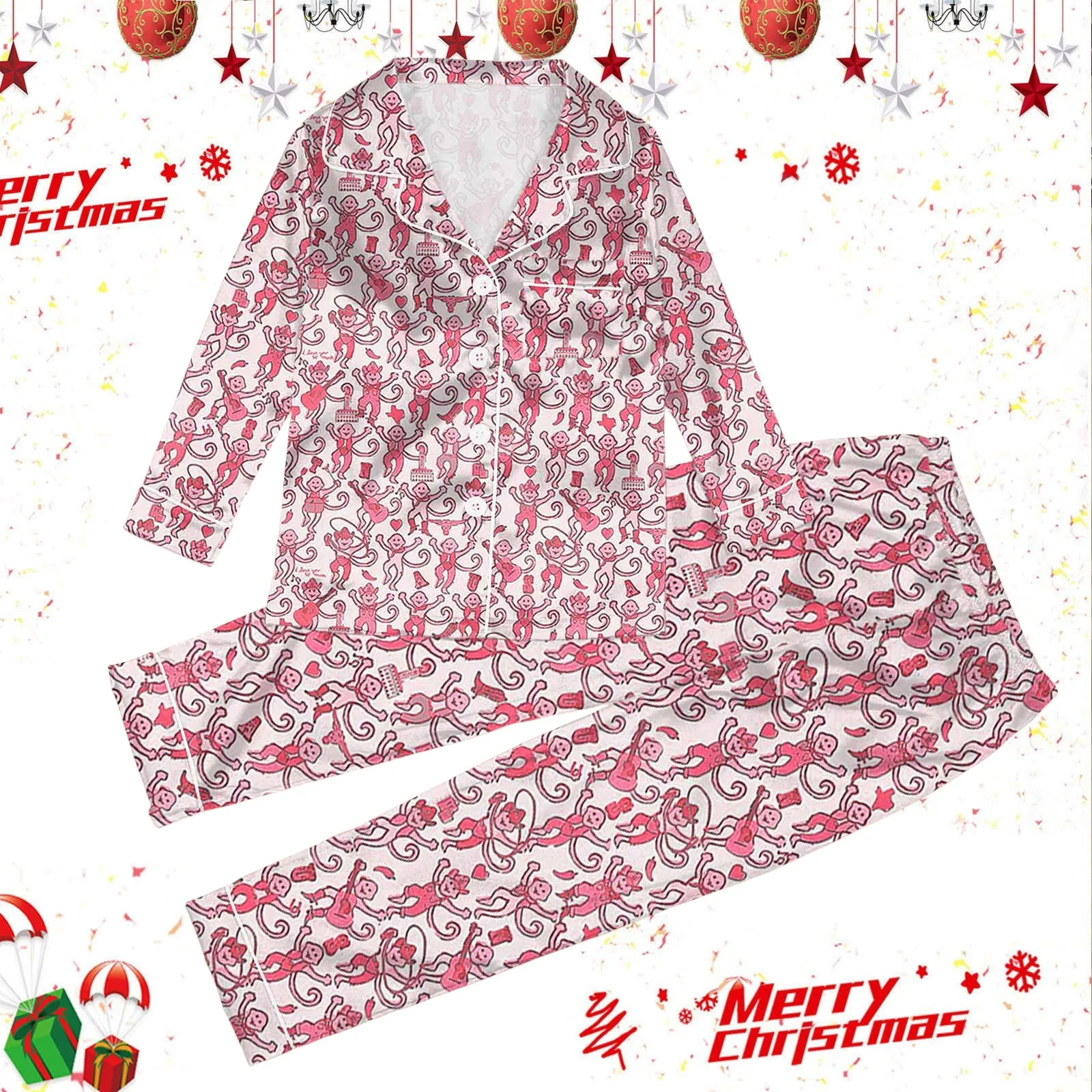 Пижамы с рисунком обезьяны рубашка брюки пижамные костюмы для детей детский