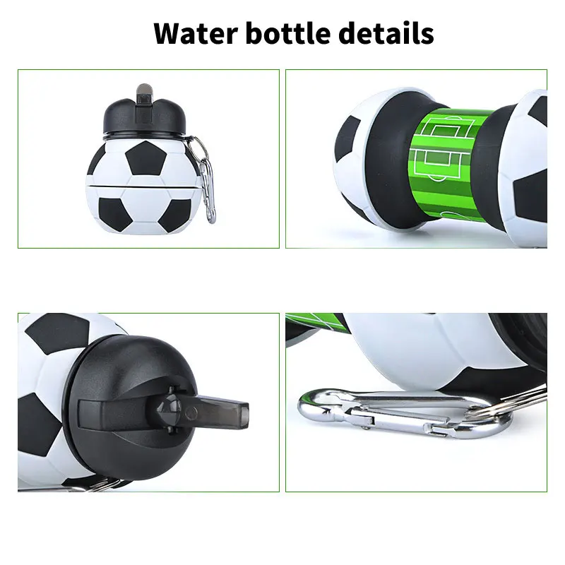 Силиконовая складная креативная портативная Герметичная Бутылка Для Воды для