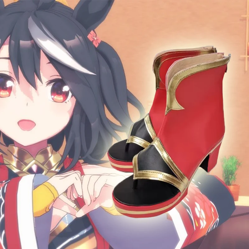 Обувь для косплея Game Mamusume Pretty Derby Kitasan черная комикс Хэллоуина вечеринки