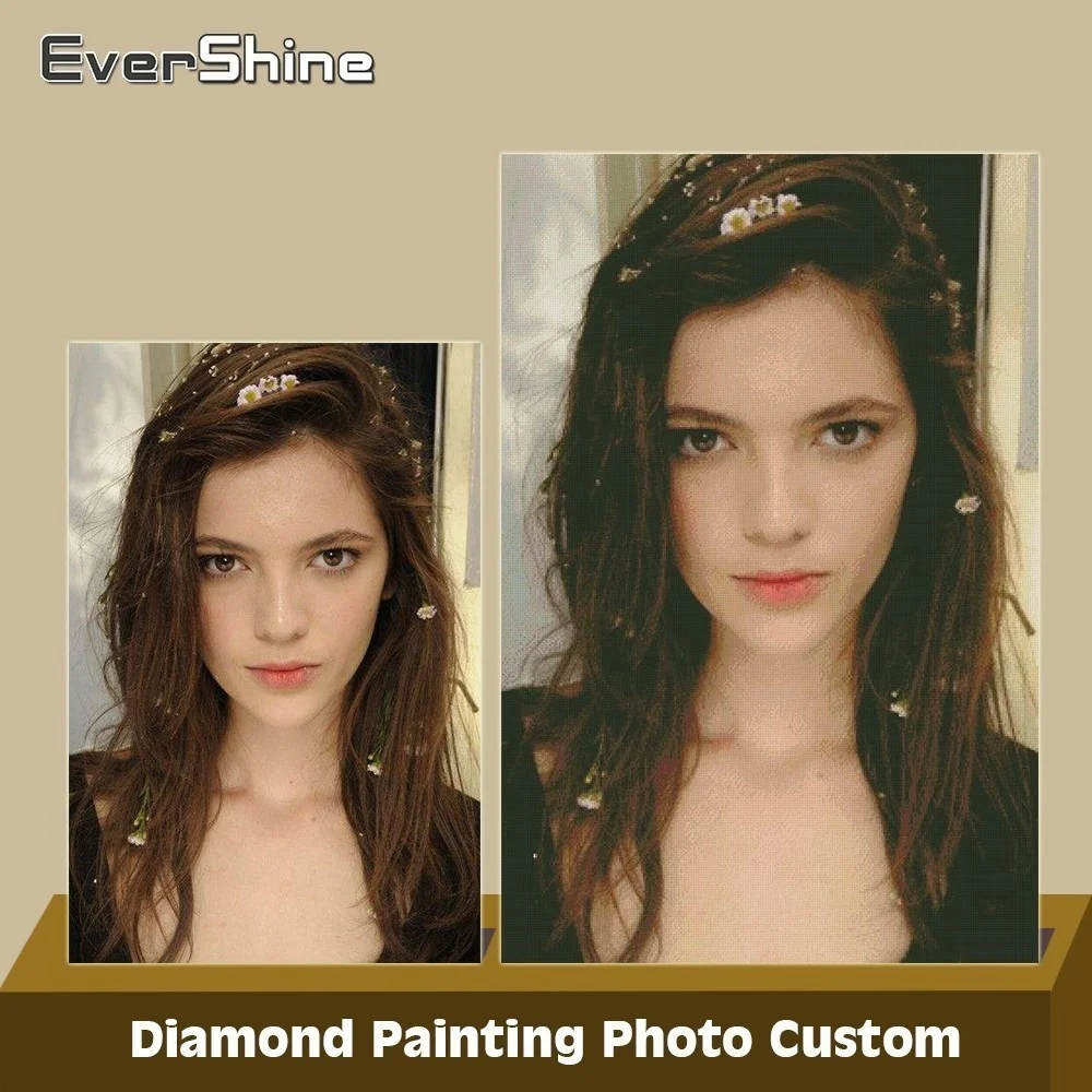 

EverShine DIY Diamond Painting Photos Custom 5D Diamond Embroidery Full Square/round Mosaic Make Your Own Picture Of Rhinestone
