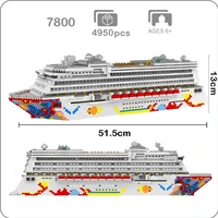 dream deluxe cruise micro diamond building blocks ship model toys collection toy no box