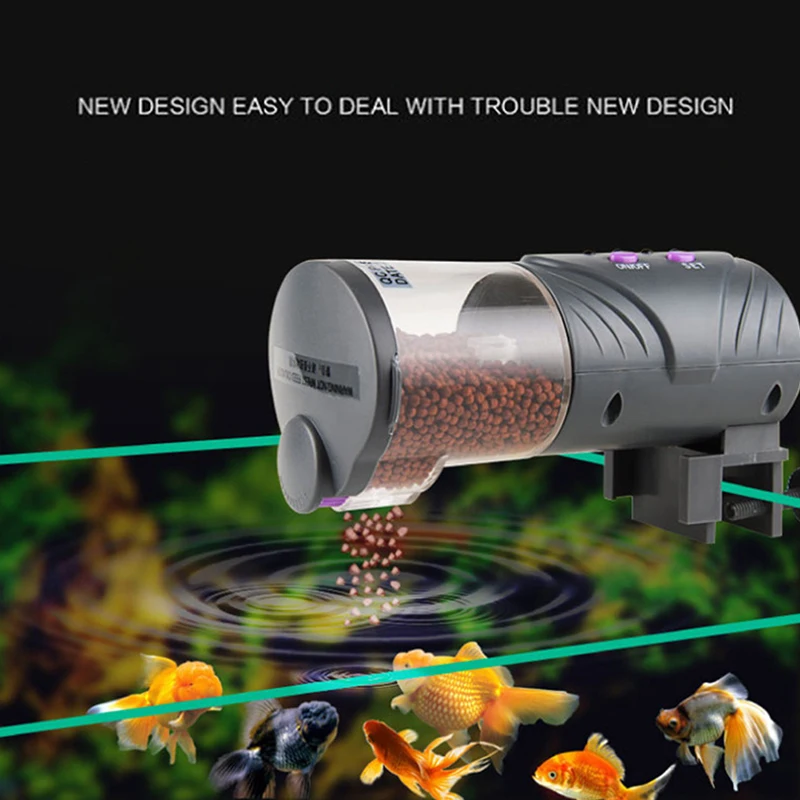 

Practical Adjustable Outlet Automatic Fish Feeder Aquarium Tank Auto Food Timer Feeding Dispenser Fish Feeder Automatic