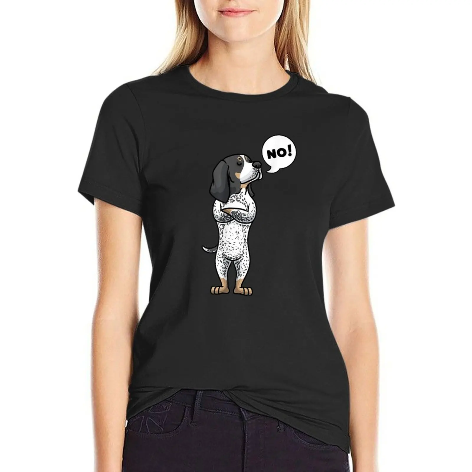 Забавная футболка Bluetick coonhound аниме милая одежда хиппи женская хлопковая Футболка