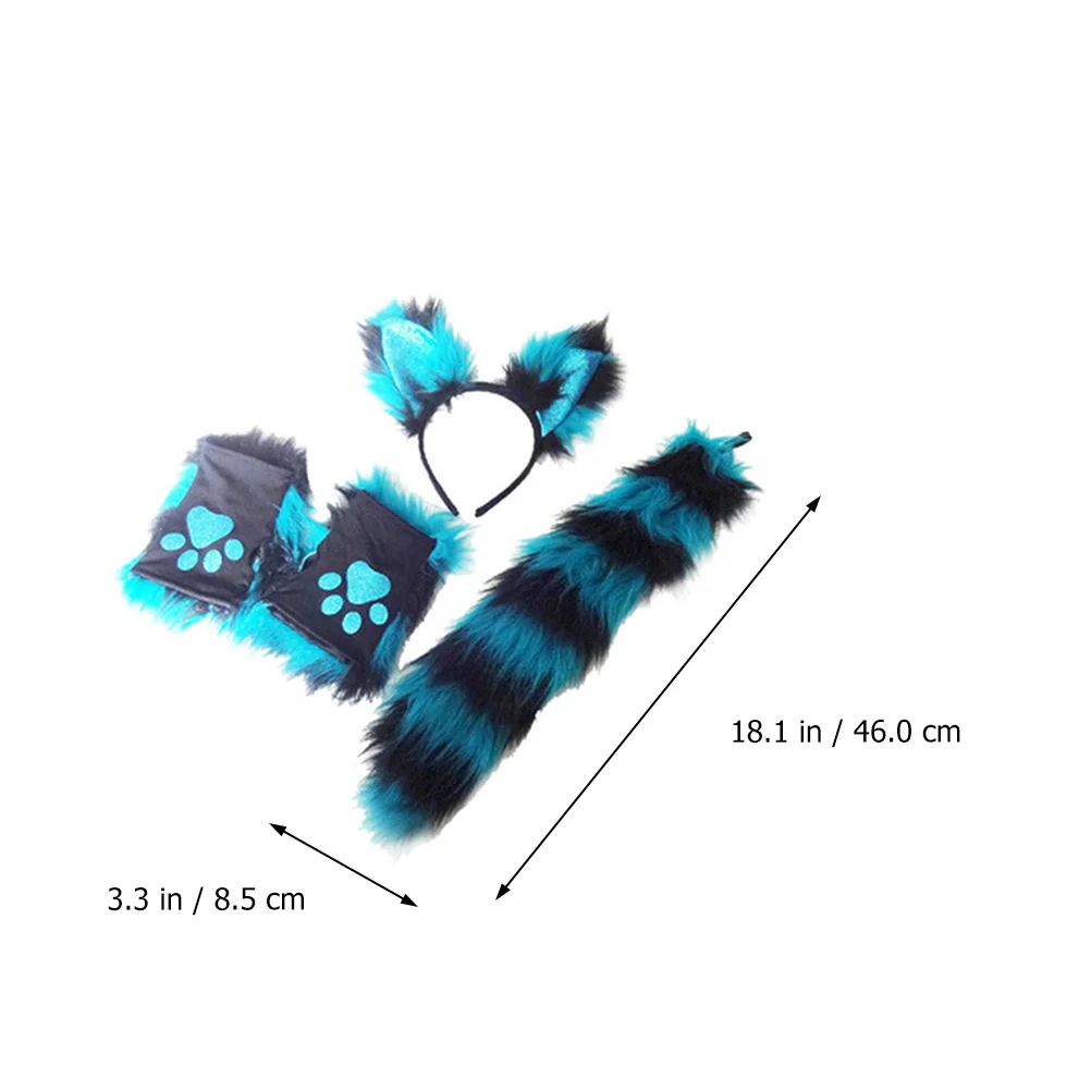 Мягкий костюм на Хэллоуин лисы повязка голову комплект головных уборов с