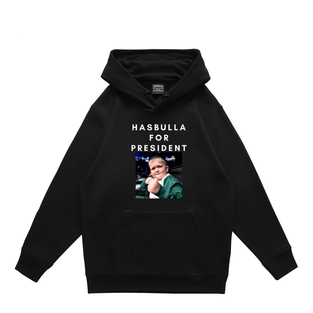 

Hasbulla for President Print Hoodie Hasbulla Fighting Meme Pullover Mini Khabib Blogger Teen Trend Versatile Hoodie Sweatshirt
