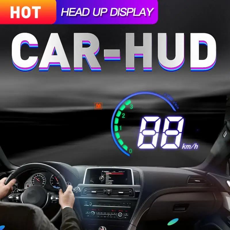 

H6 Universal Color OBD Car HUD Head Up Display Overspeed Warning System Projector Fatigue Driving Sign Digital High Definition