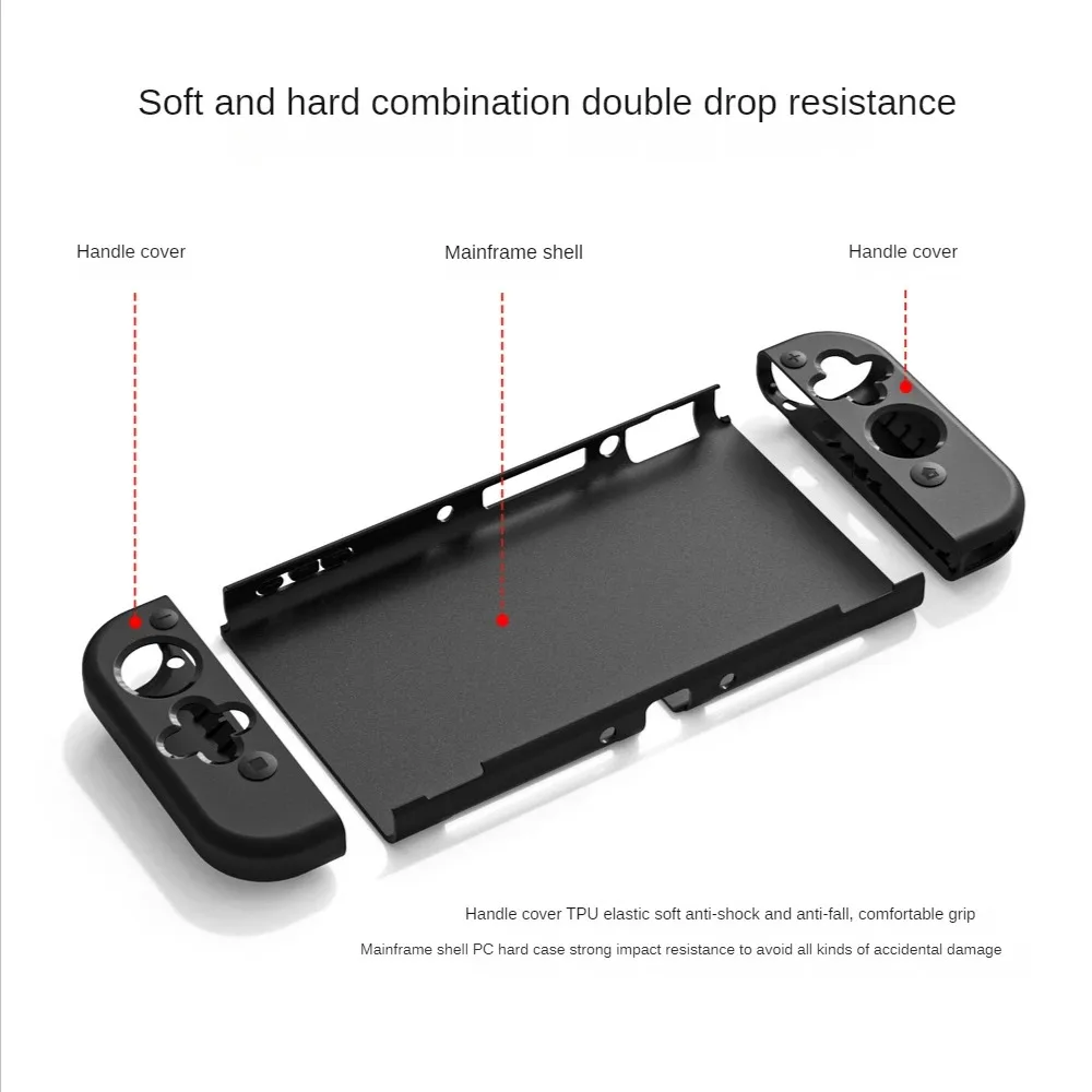 Переключатель модели OLED 2022 для Nintendo Switch задняя крышка TPU NS защита от падения