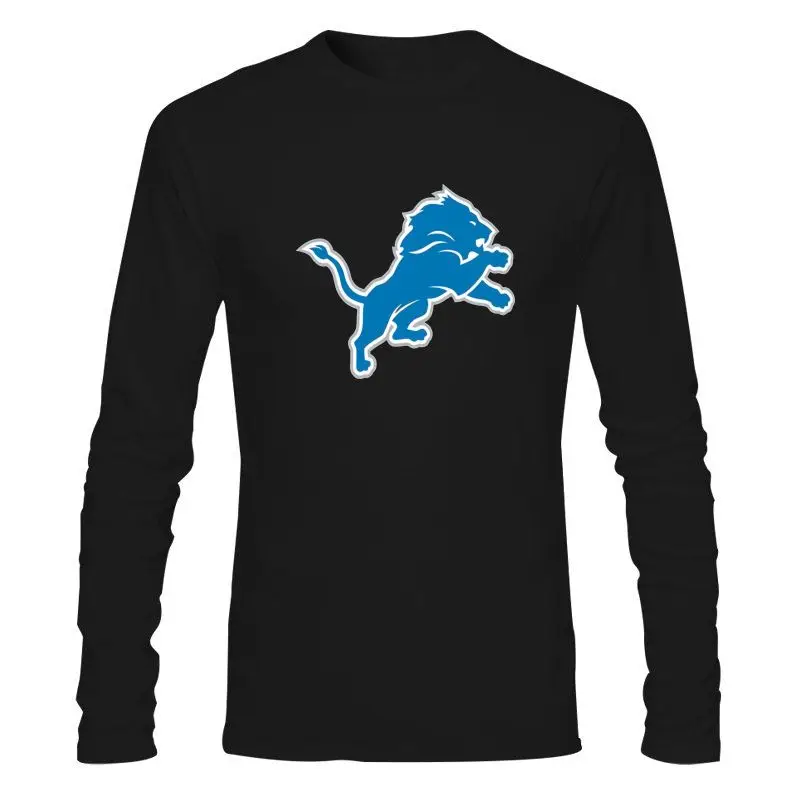 

Man Clothing New Detroit Lions Team Logo Core T-Shirt Black Mens