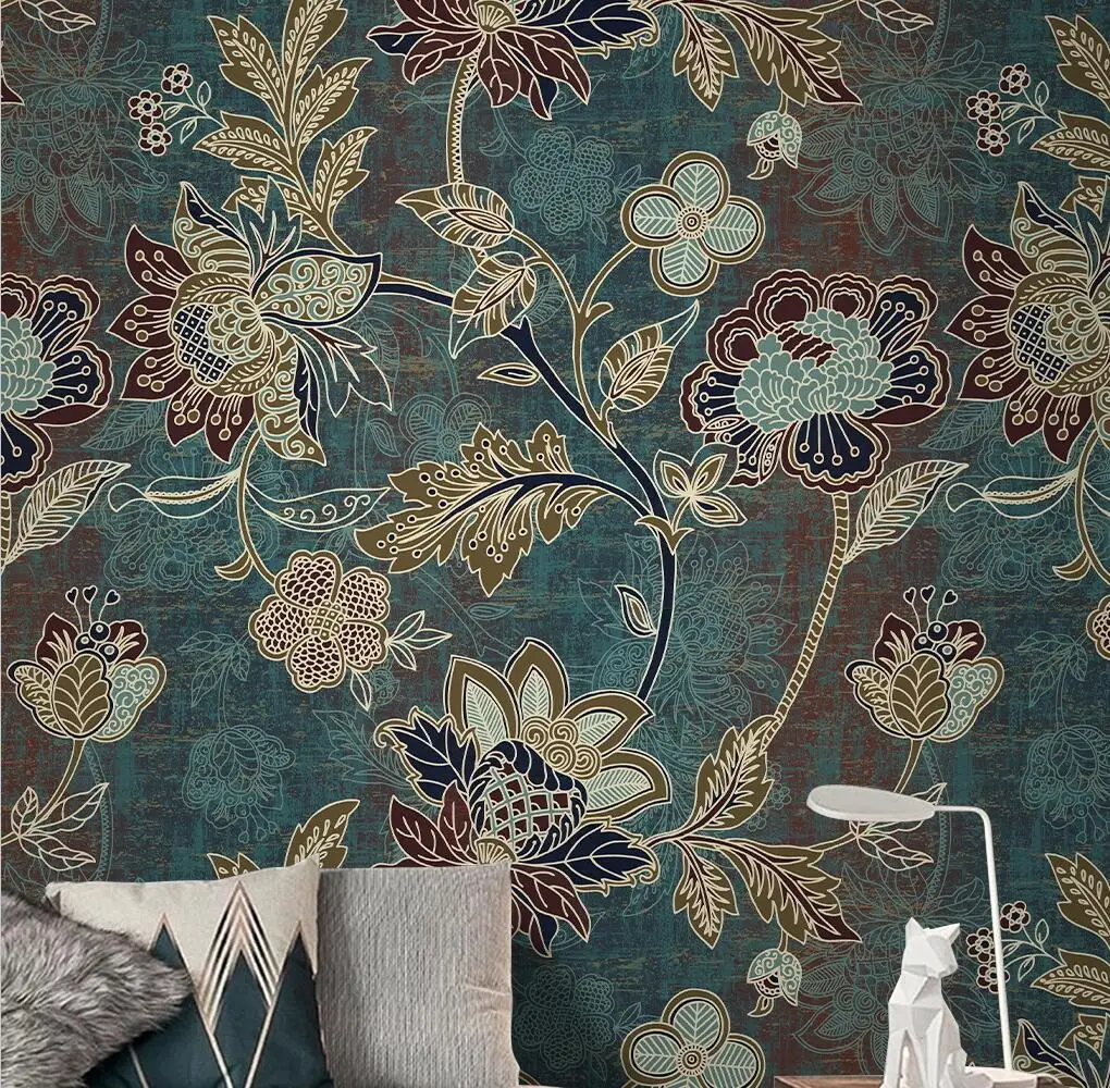 Тисненые 3D-обои на заказ с изображением банановых листьев Настенные обои