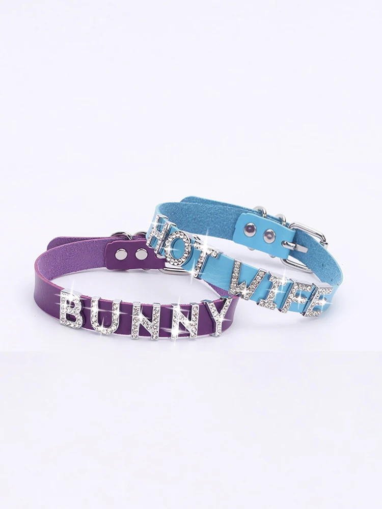 Роскошное ожерелье со стразами и буквами для женщин мужчин модное черное колье