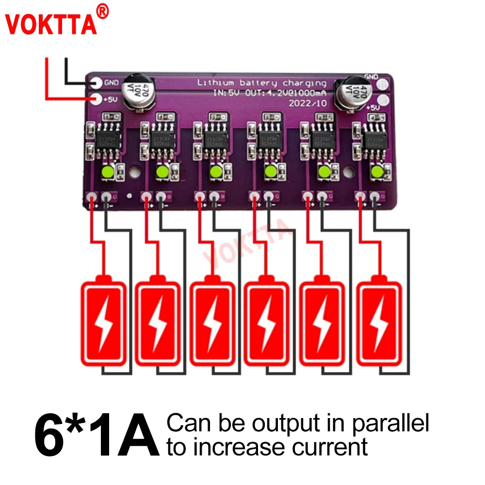 

Charging Module PCB Circuit Board Charger Array 5V Input for 18650 Lithium Battery Charger Board Electric Scooter Accessories