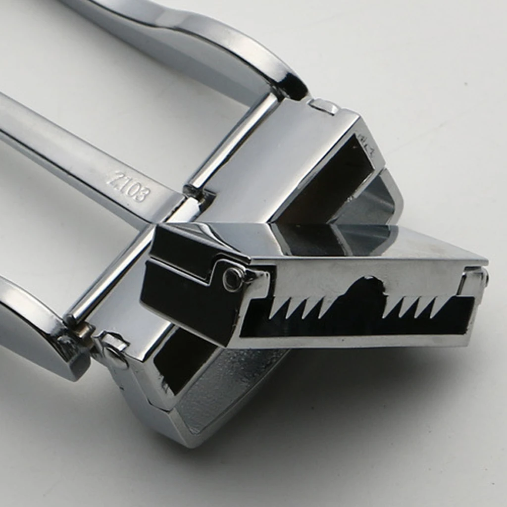 

2/3/5 Men Reversible Alloy Belt Buckle Single Prong Rectangular Pin Buckle Silver