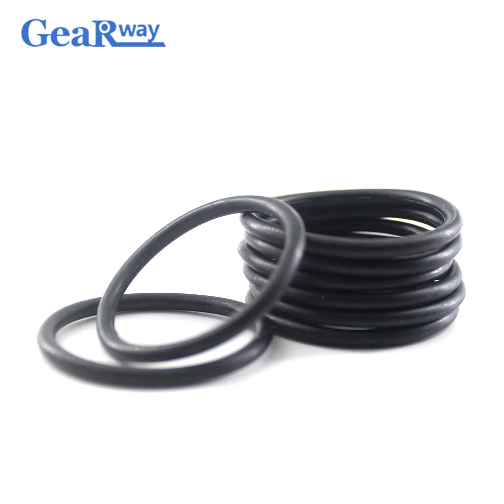 50pcs Black NBR 2.4mm CS O Ring Seal Gasket Oil Resistant OType Ring Seals 6/7/8/9/12/14/16/20/24/25/30mm O-ring Sealing