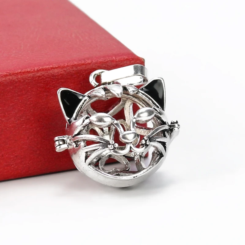 Cat God Harmony Chime Ball Necklace Gift Mexican Bola Locket Cage Pendant Pregnancy Sounds Bell Pregnant Women Jewelry |