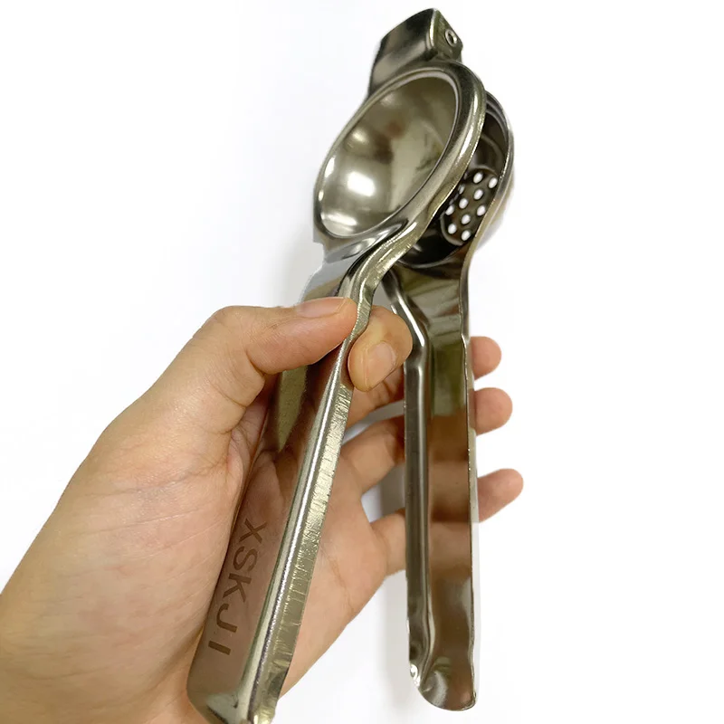 

XSKJI Manual Citrus Juicer Hand Orange Squeezer Lemon Fruit Juicer Press Machine Stainless stee Potato Masher Manual Juicer