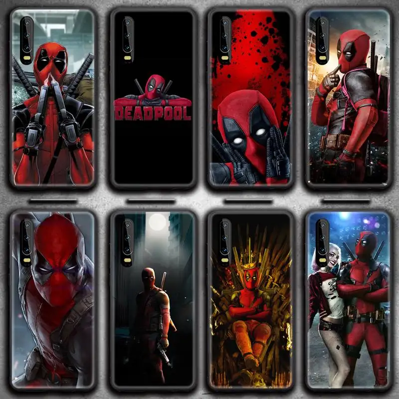 

Bandai Marvel Superhero Deadpool Phone Case for Huawei P20 P30 P40 lite E Pro Mate 40 30 20 Pro P Smart 2020
