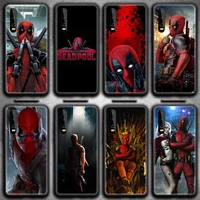 bandai marvel superhero deadpool phone case for huawei p20 p30 p40 lite e pro mate 40 30 20 pro p smart 2020