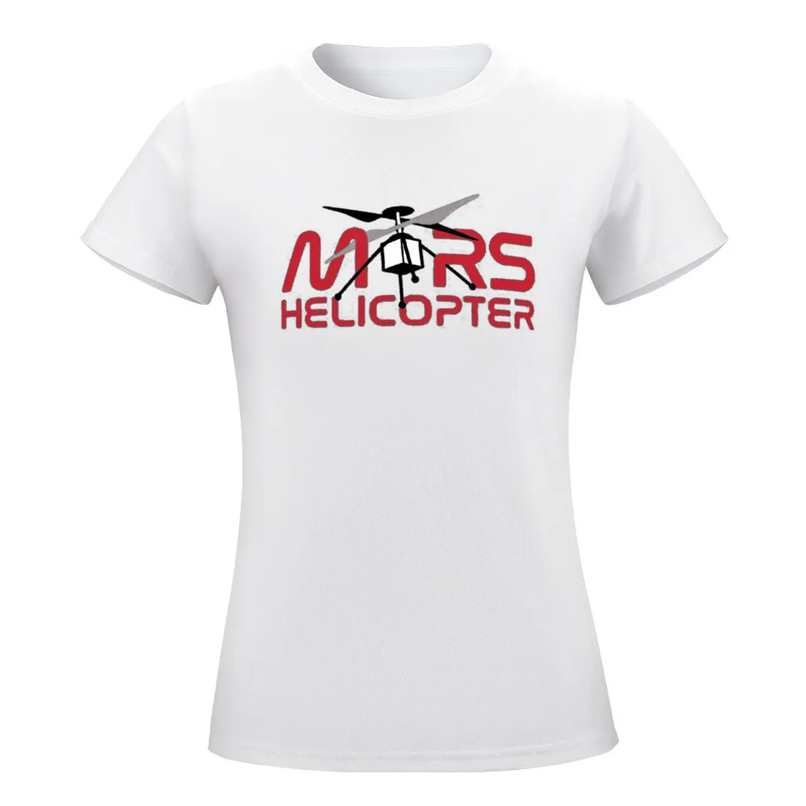 Винтажная футболка с изобретательным принтом Марса вертолета