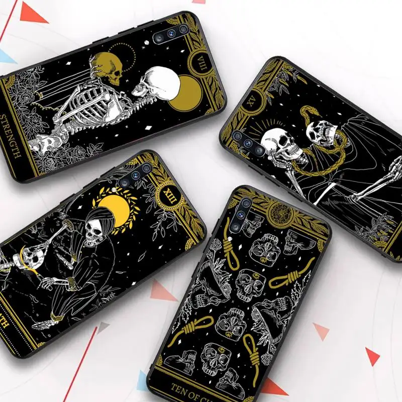 

Death Tarot Cards Phone Case for Samsung A51 01 50 71 21S 70 31 40 30 10 20 S E 11 91 A7 A8 2018