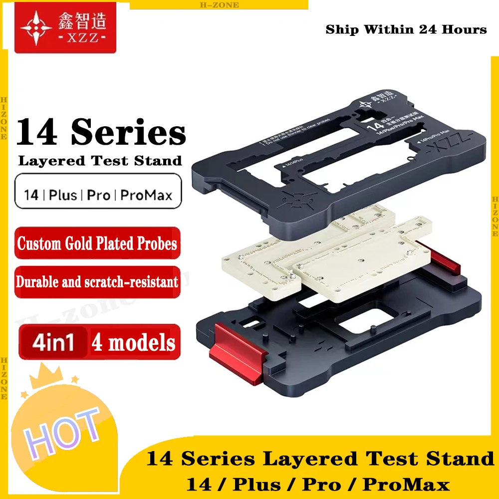 

4-в-1 XINZHIZAO ISocket тестер приспособление для iPhone 14 Pro Max Верхняя Нижняя плата средний слой функция тестирования