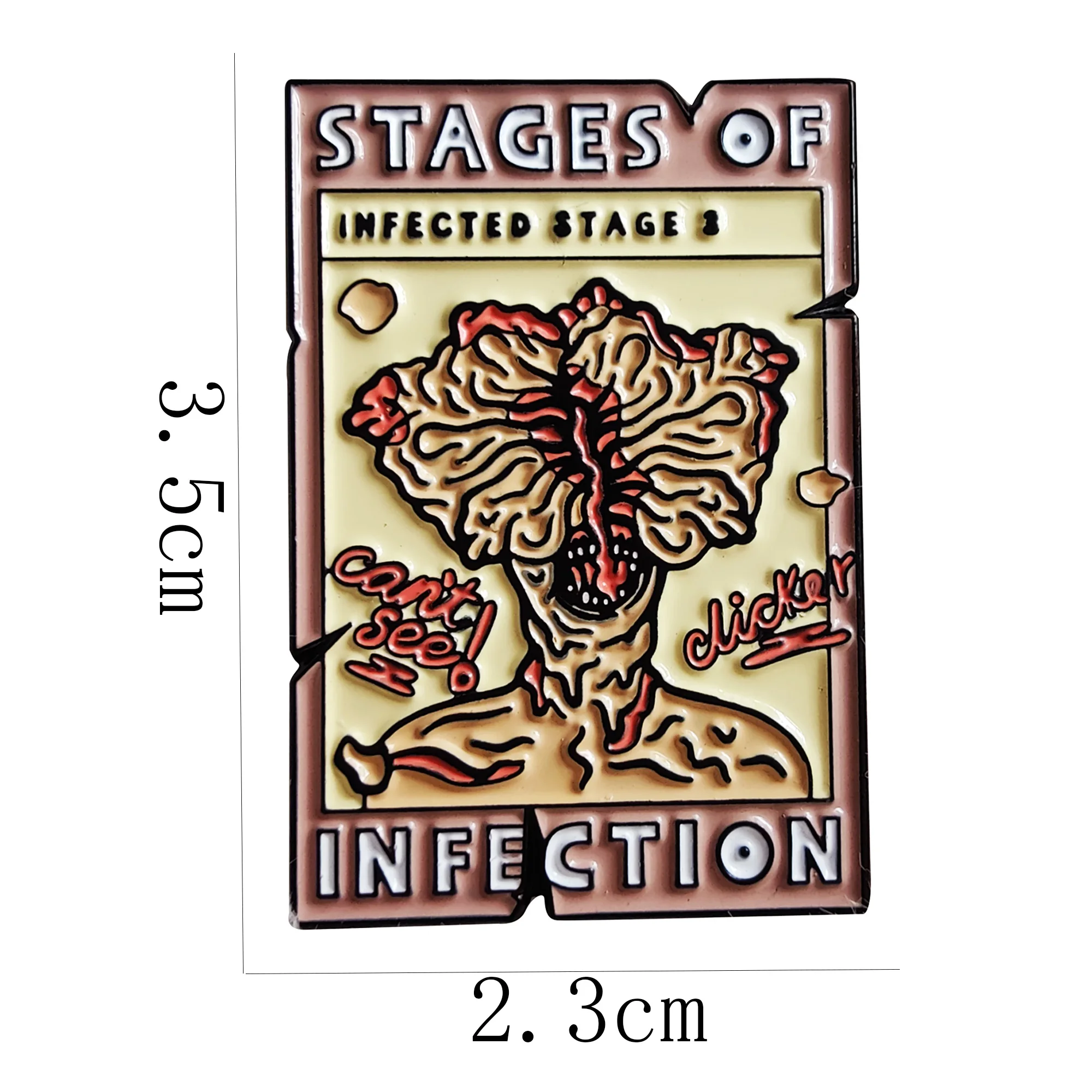 Эмалированная брошь на лацкан пиджака цвет в ассортименте