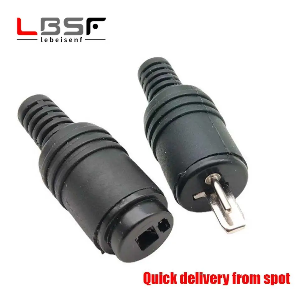 

100 шт. старые усилители мощности для пайки без пятен, звуковой разъем, европейская вилка, T-вставка, 2-жильный гудок, проводная вставка, штекер и гнездо