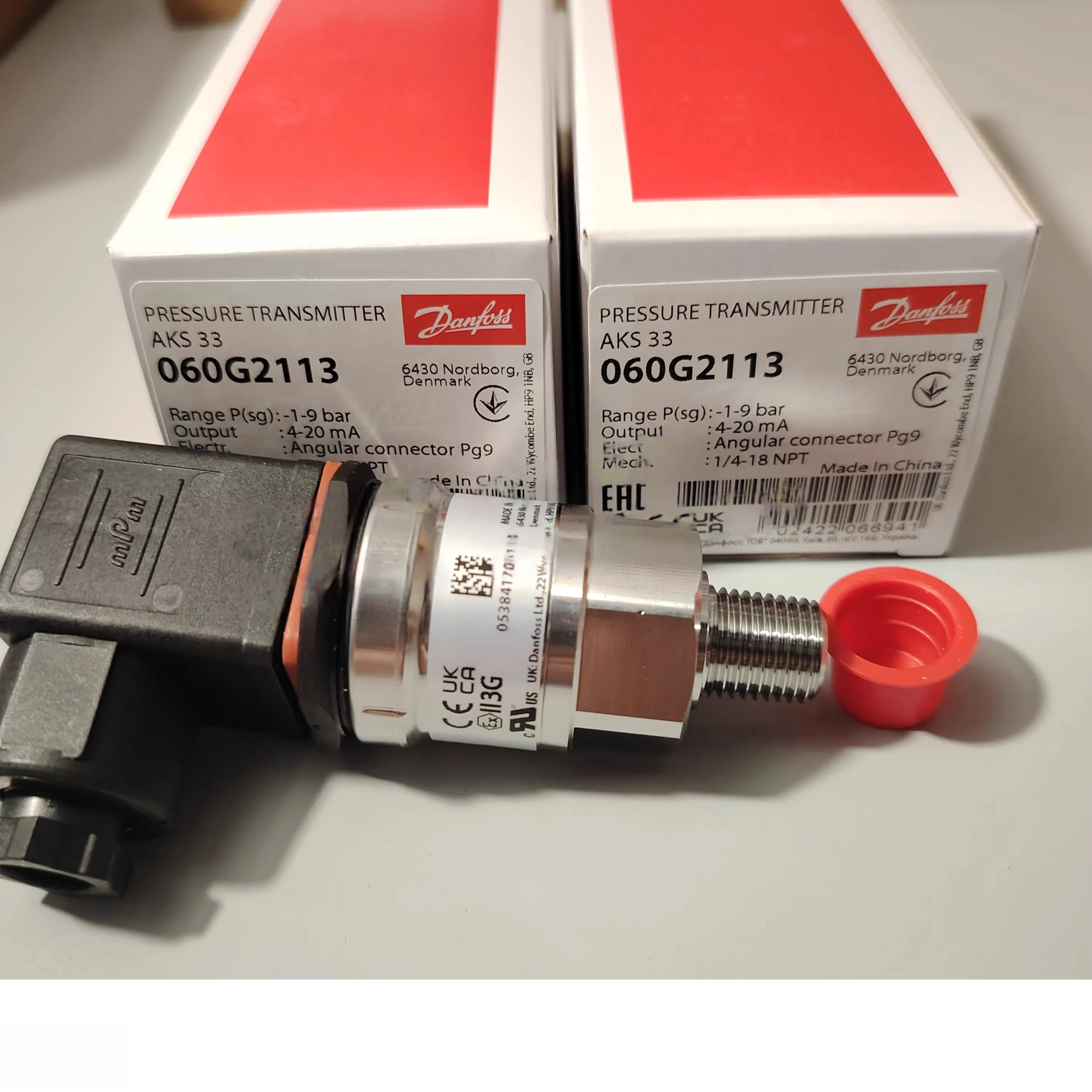 Фото Новый датчик давления Danfoss AKS33 (060G2108)(060G2109)(060G2110(060G2111)(060G2112)(060G2113)(060G2114(060G2115)) №4
