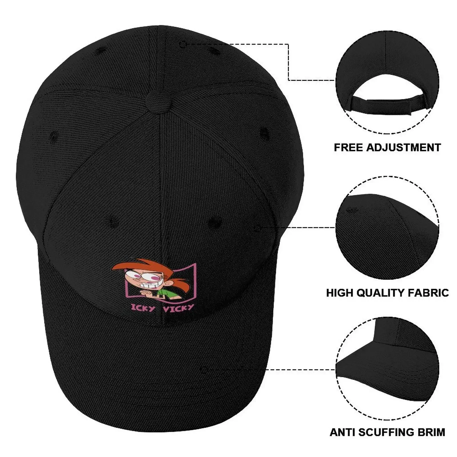 Icky Vicky Baseball Cap Golf Wear Hood hard hat Women Men's