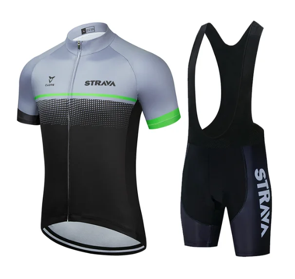 

Комплект одежды для велоспорта Strava мужской, быстросохнущая футболка с защитой от УФ излучения, лето 2023