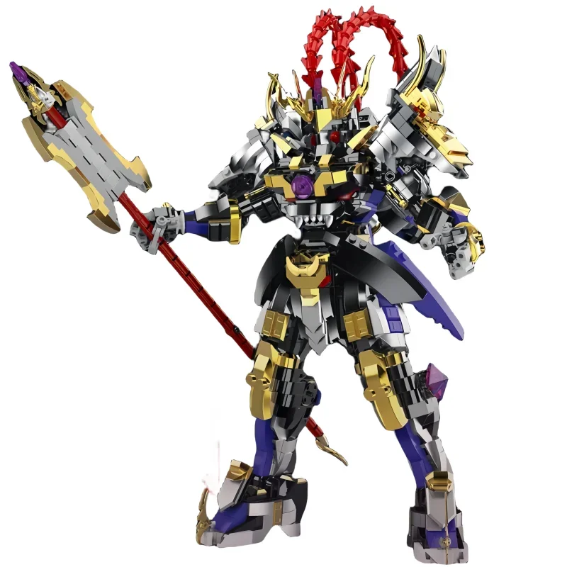 Механический крутой Бог войны Гуань Юй Лу Бу робот-трансформер детские