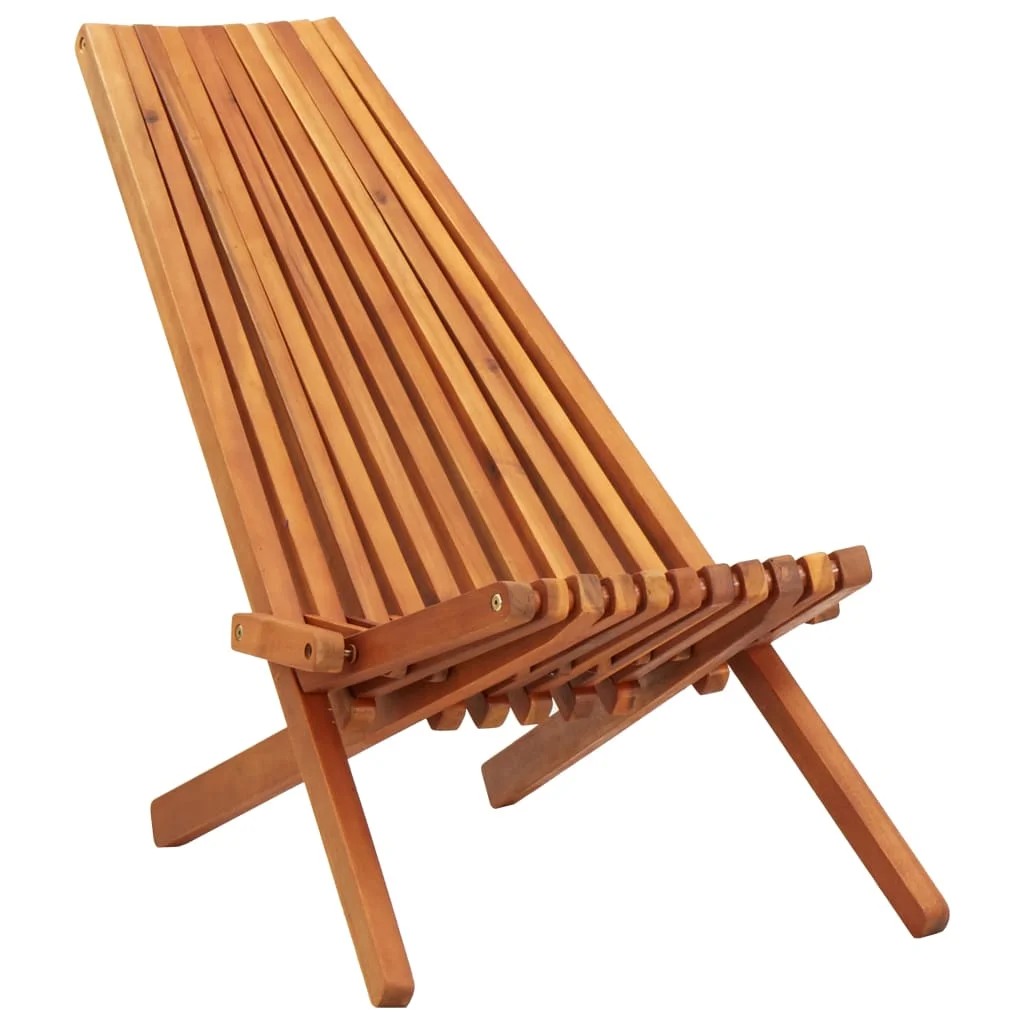 Patio Outdoor Garden Dining Chairs Deck Porch Furniture Set Balcony Lounge Chair Decor Folding Solid Acacia Wood giantex wood rocking chair porch rocker patio deck garden backyard furniture white new living room chair hw56354wh