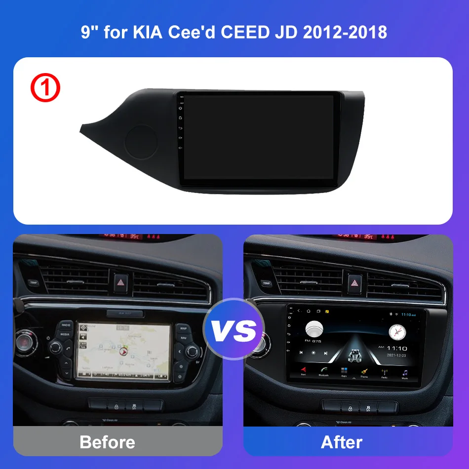 Автомагнитола T3L на Android 11 мультимедийный видеоплеер для KIA Cee ɽ CEED JD 2012-2018