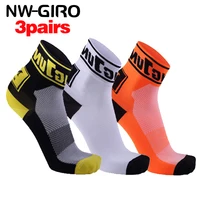 NW-GIRO 3 Pairs 2022 News Cycling Socks Pro Team Road Bike Men Compression For Women Mtb  Long Grey White Black Green