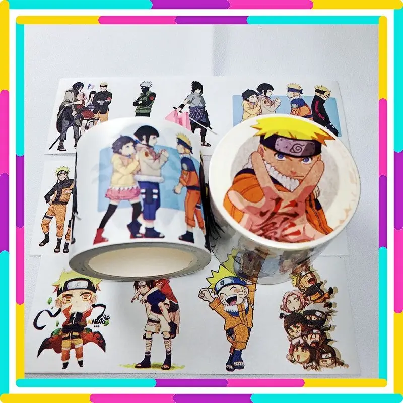 

Naruto Paper Adhesive Tape Naruto Sasuke Uchiha Flagwood Kakashi Cartoon Characters Hand Account Account Sticker Gift