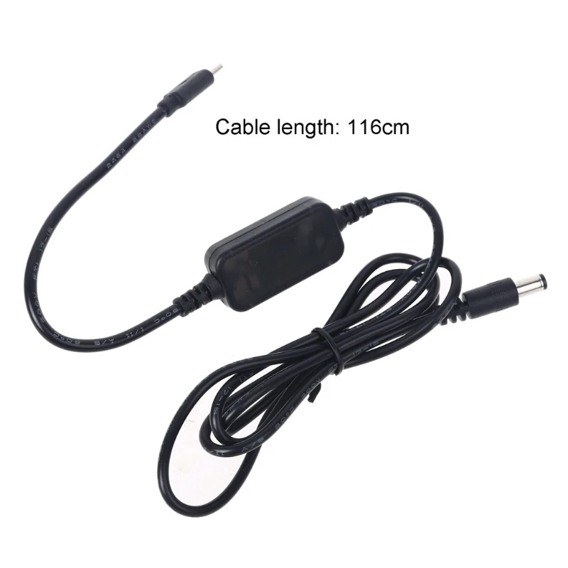 Конвейерный адаптер 8 Вт USB C Type от 5 в до 12 В 5x2 мм кабель-шнур для Wi-Fi маршрутизатора
