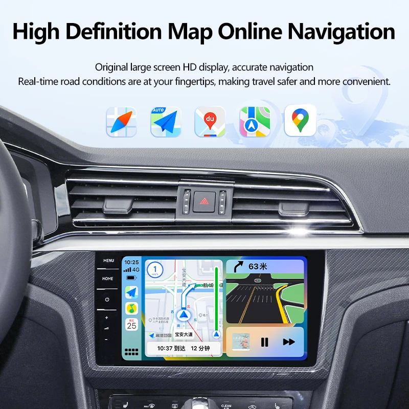 Новинка 2024 проводная и беспроводная коробка Apple CarPlay для OEM автомобильная