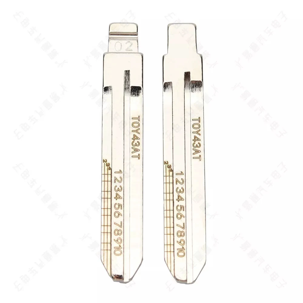 

JMCKJ 10 шт./лот TOY43AT лезвие ключа для Toyota Camry Reitz гравированный линейный ключ для Lishi 2 в 1 лезвие ключа для резки