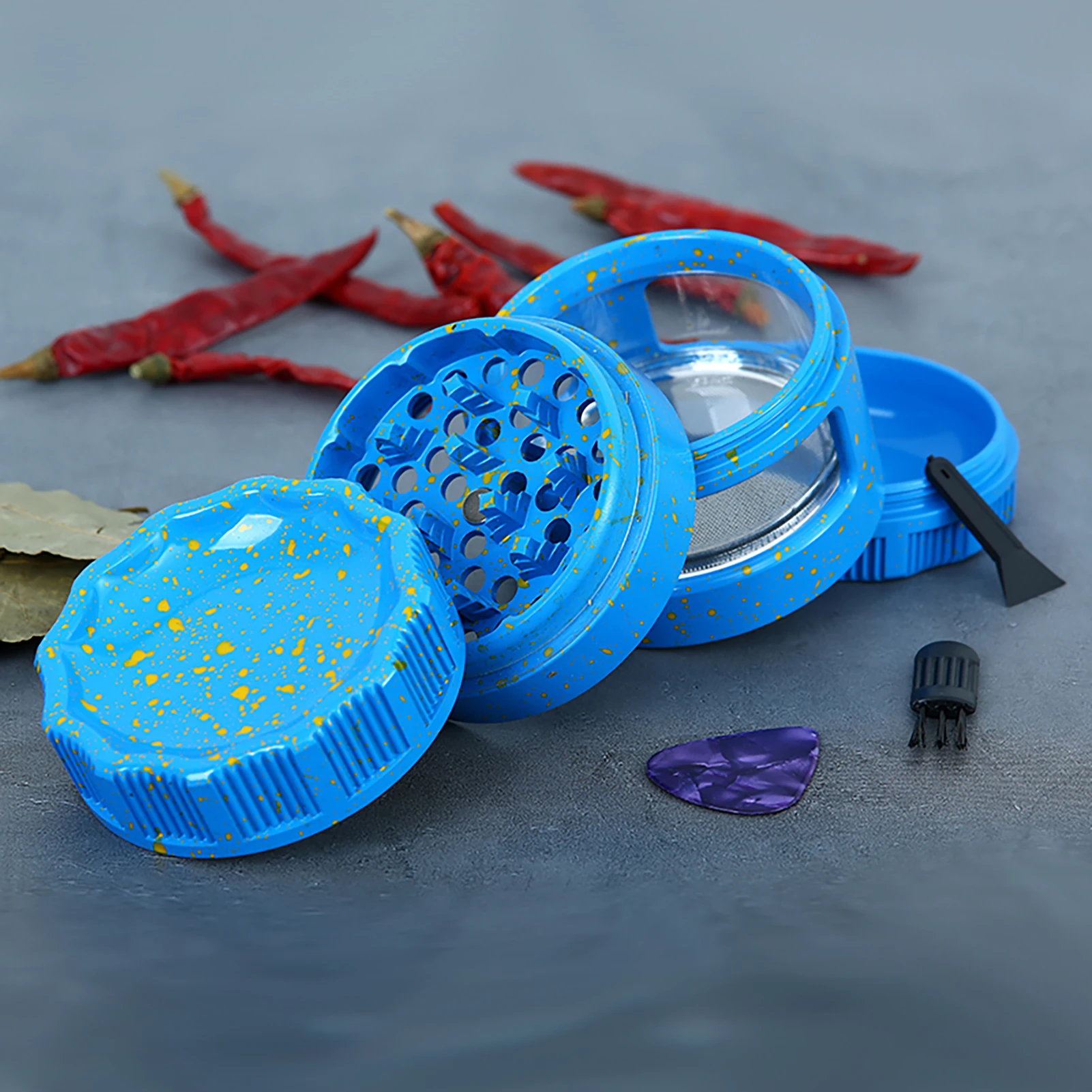 4-слойная измельчитель для трав 63 мм/2 48 дюйма алюминиевый сплав специй табака