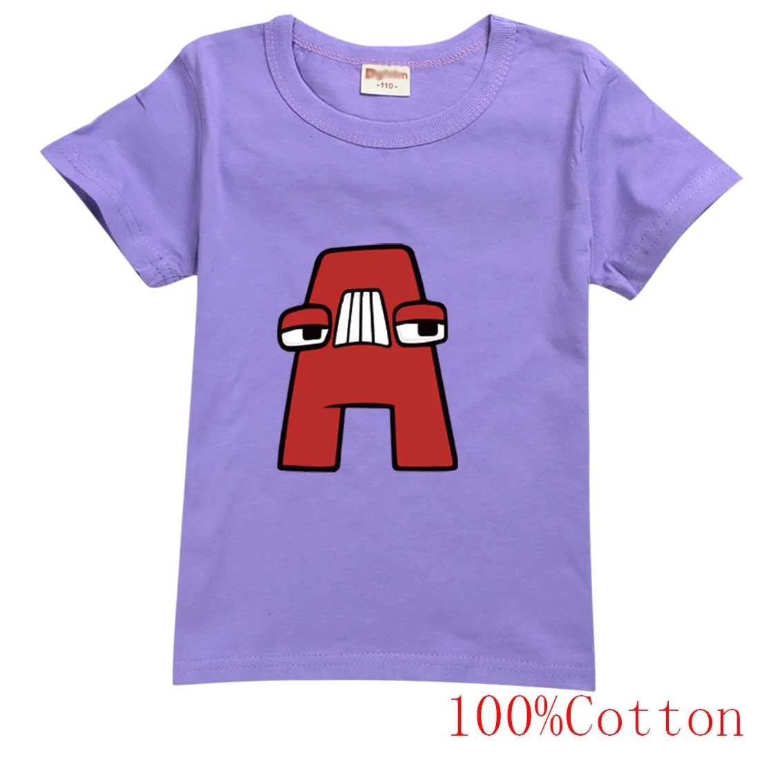 

Модные топы для мальчиков и девочек, футболки, летняя детская одежда, повседневный Семейный комплект детской одежды с 26 алфавитами и принтом ЛОР