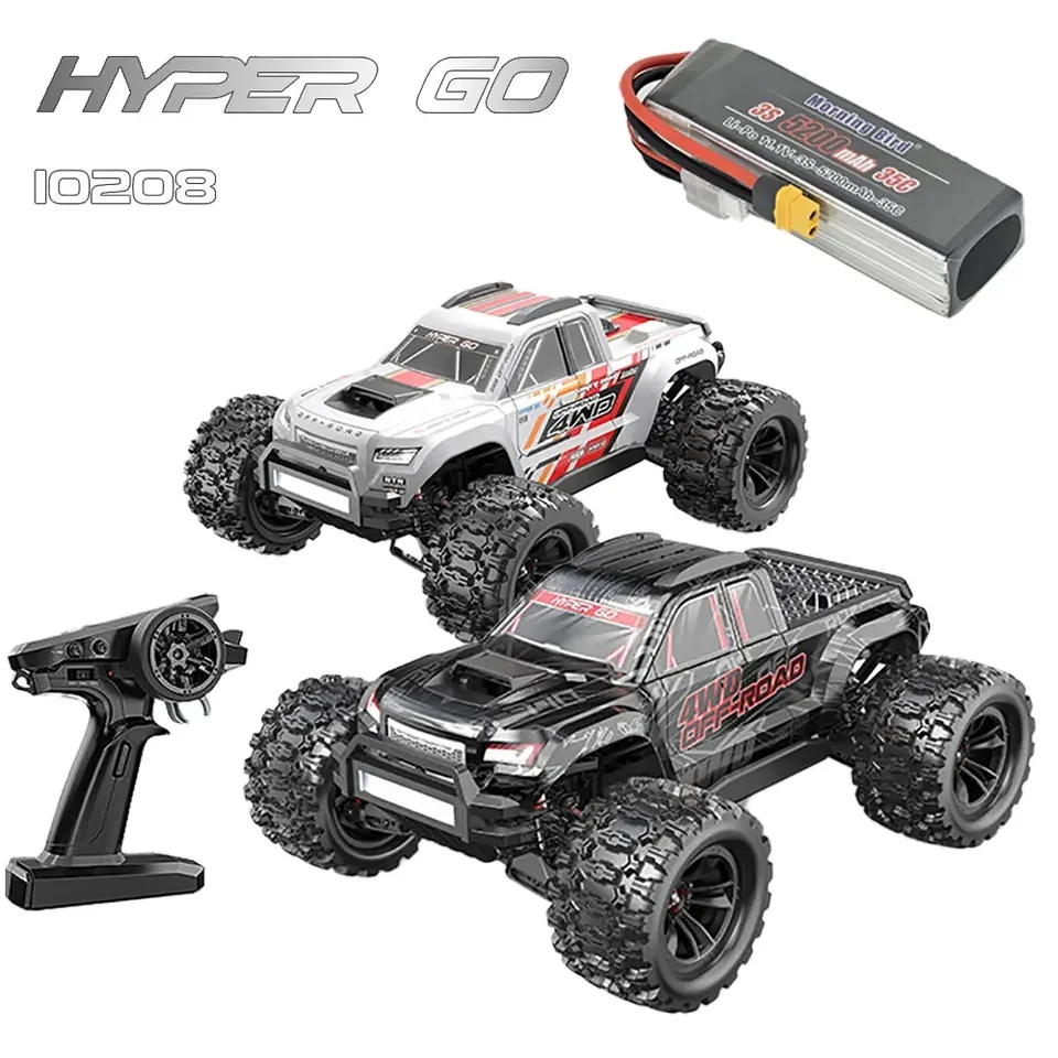 Фото MJX Hyper Go 10208 1:10 Бесщеточный Little Monster Hypergo 2,4 гч Электрический автомобиль с дистанционным управлением Радиоуправляемый высокоскоростной автомобиль Игрушка в подарок ﻿ №1