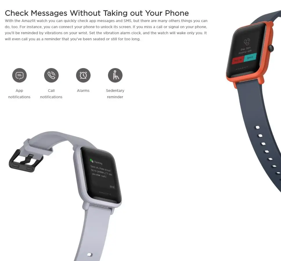Смарт-часы Amazfit Bip Bluetooth GPS ГЛОНАСС пульсометр водозащита IP68 |