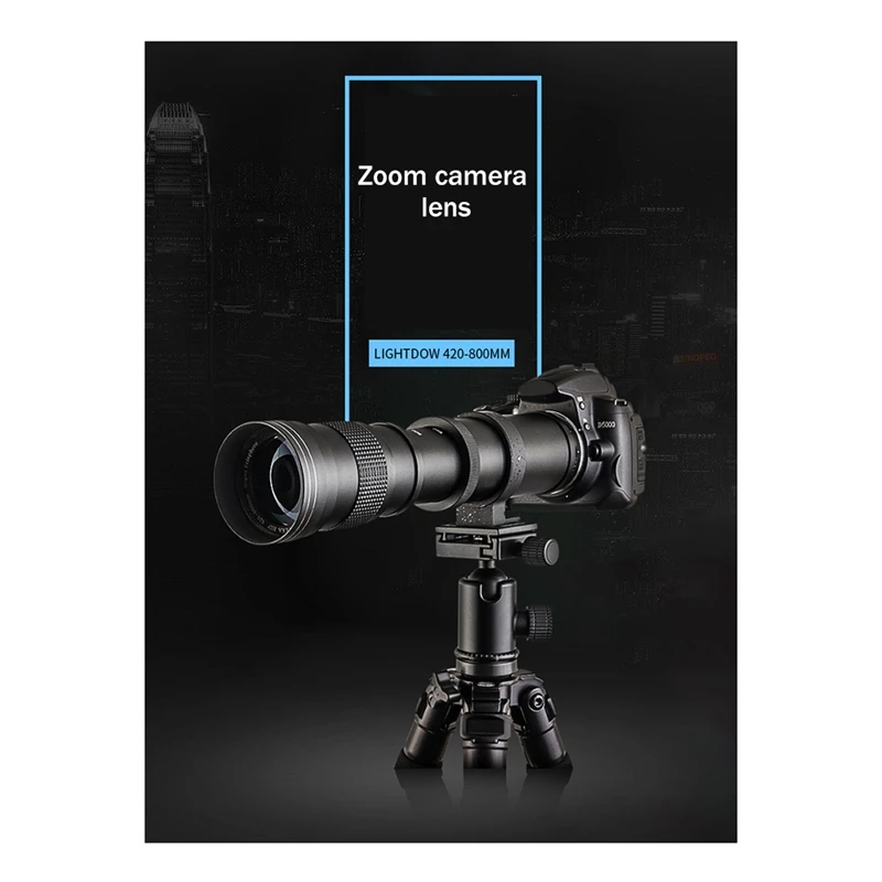 420-800 мм F8.3-16 телеобъектив с зумом объектив для зеркальной камеры подходит камер