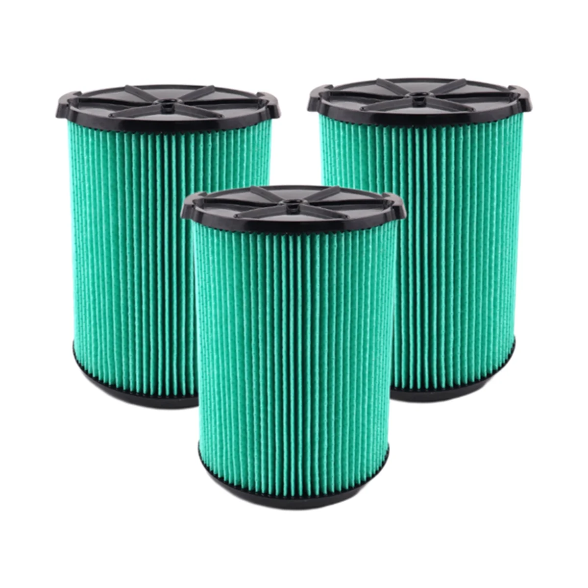 

VF6000 5-Layer Pleated Replacement Vacuum Filter Compatible for Shop 5-20 Gallon Wet/Dry Vacuums (3 Packs)