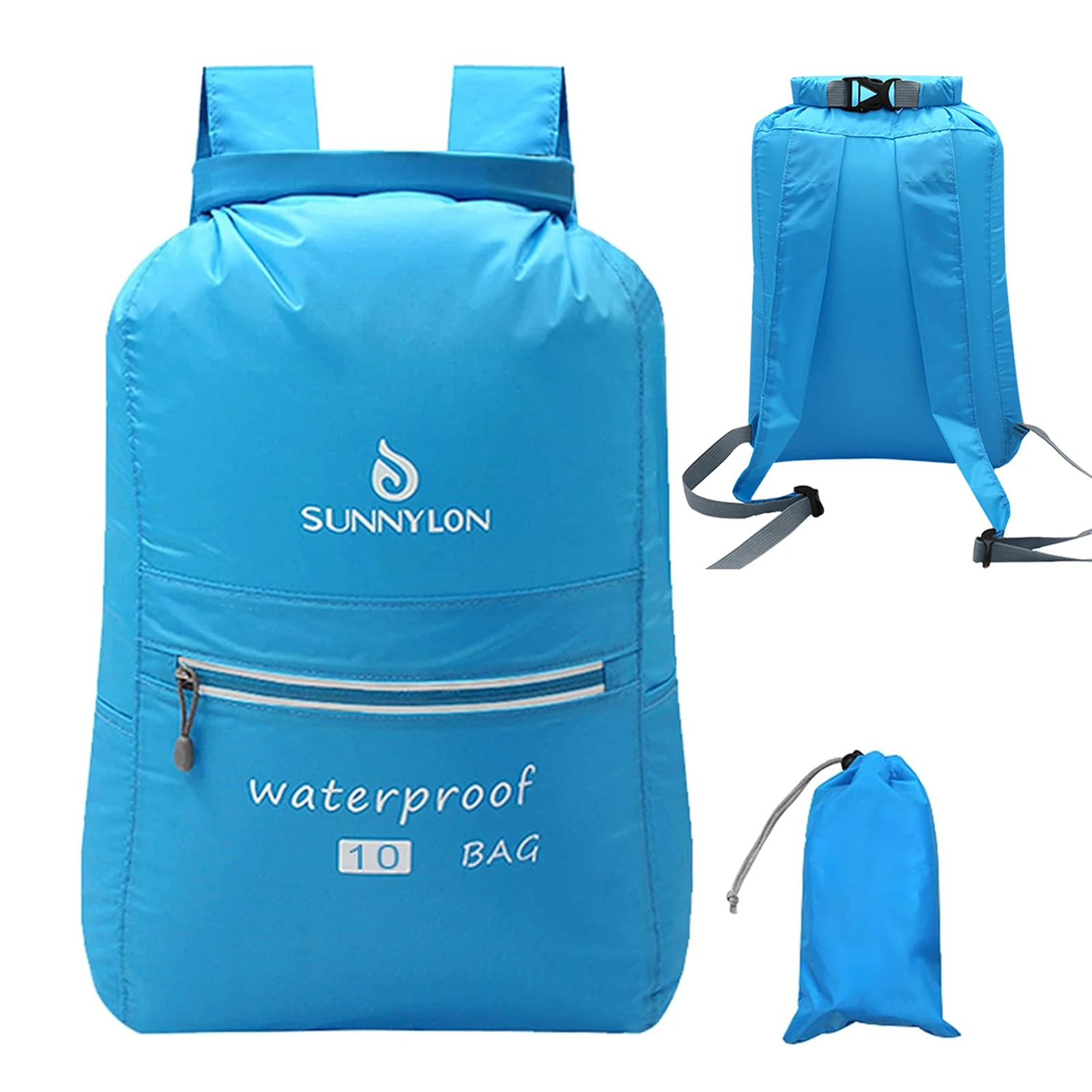 

High Protection Dry Bag Backpack Lightweight and Portable Perfect for Water Sports Beach and Boating Durable Nylon Waterproof