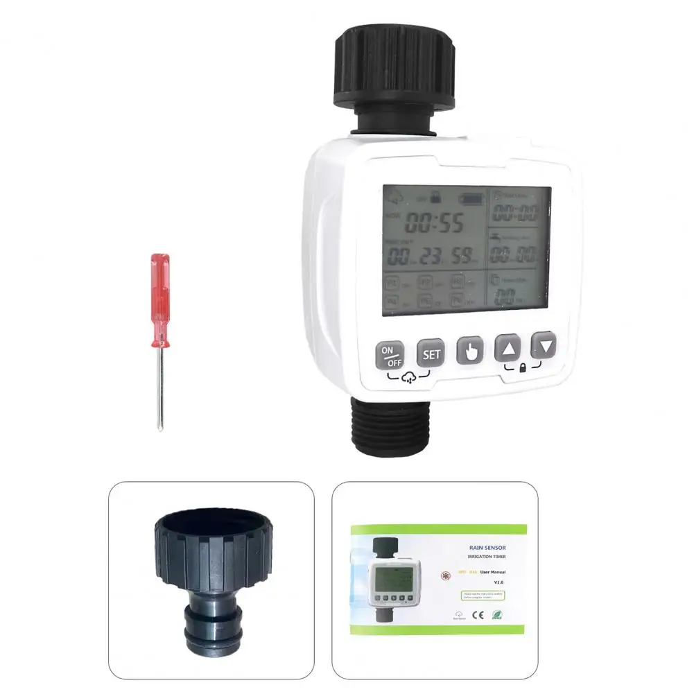 

Digital Water Timer Large Screen IPX5 Waterproof Sensitive Automatic Programmable Digital Water Timer for Home