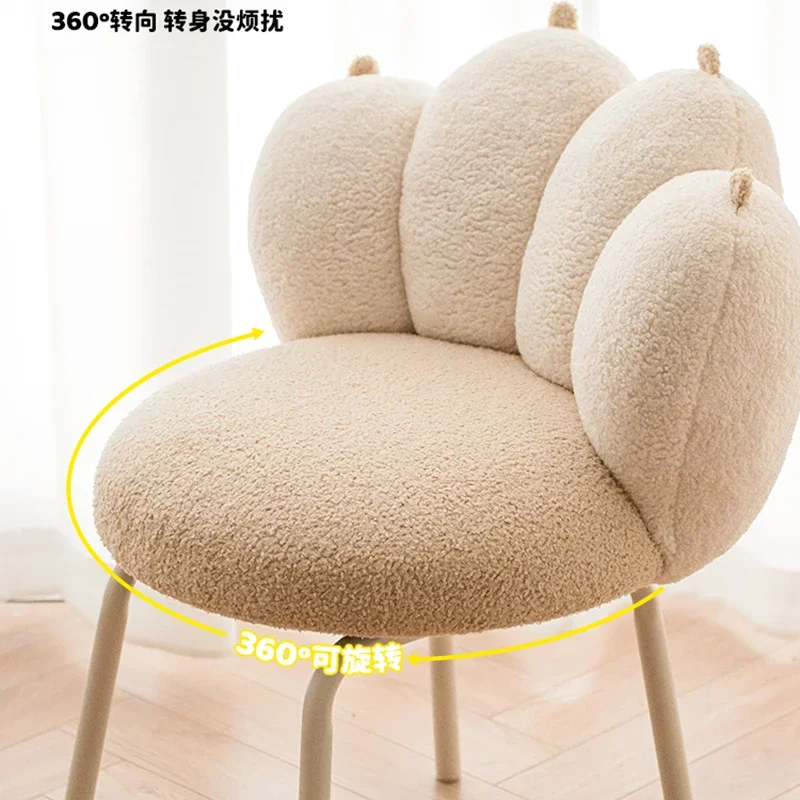 Кремовый стиль кресло для макияжа спальни скандинавский туалетный столик комод