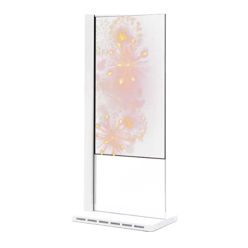 Фото OEM Прозрачный гибкий OLED-дисплей 55 дюймов для помещений, светодиодная пленка на стекле, самоклеящаяся прозрачная пленка для экрана №1