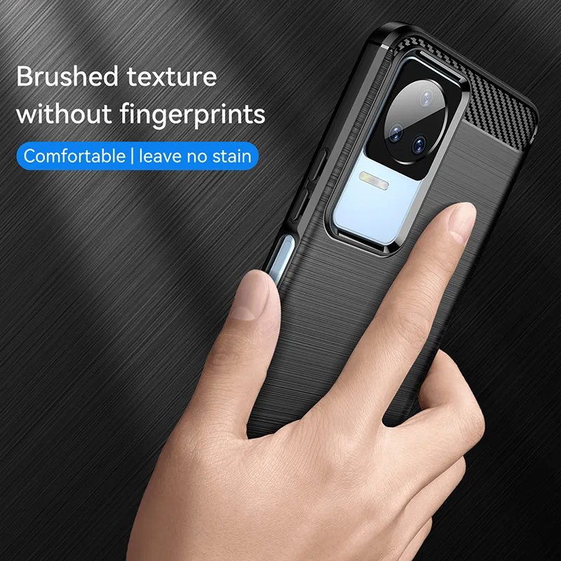 For Xiaomi Redmi K60E Case Redmi K60E Cover 6.67 Inch Carbon Fiber Shockproof Silicone Bumper For Redmi K60E K40 K50 K60 Pro